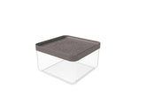Biesse Plastic Square Food Storage and Preserving with Brown lid 3.2L-Elmarket-homeappliances